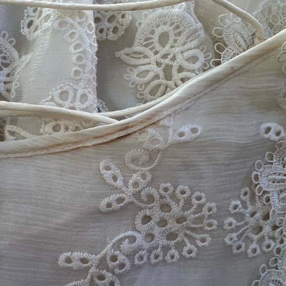 Zimmermann Lace Summer Dress Silk Ivory Sz1 - Picture 5 of 7